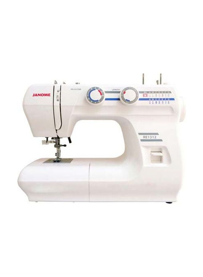 Janome Electric Sewing Machine RE1312 White 