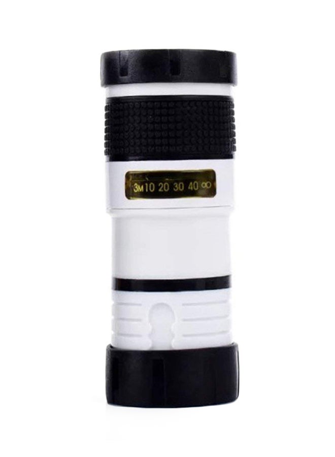 صن شاين عدسة للتصوير عن بعد عالية الوضوح مع مشبك تثبيت أبيض/ أسود - Image 1