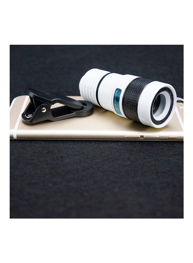 صن شاين عدسة للتصوير عن بعد عالية الوضوح مع مشبك تثبيت أبيض/ أسود - Image 3
