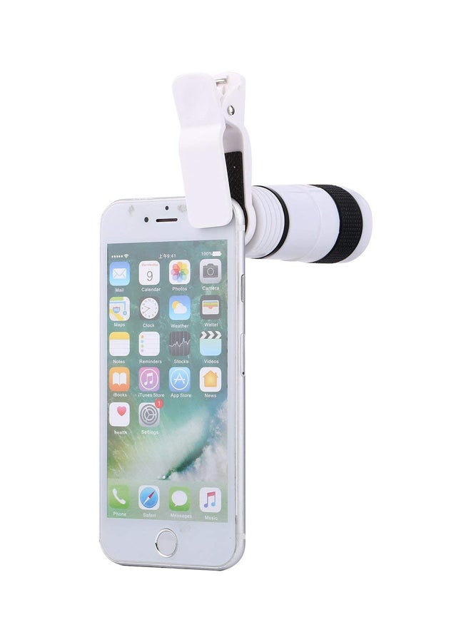 صن شاين عدسة للتصوير عن بعد عالية الوضوح مع مشبك تثبيت أبيض/ أسود - Image 4