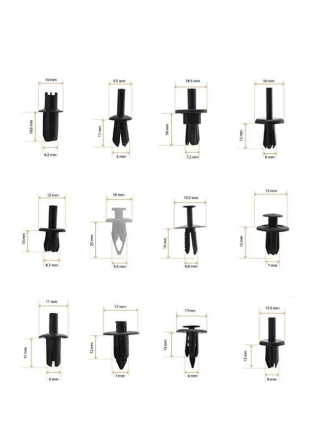 Generic - 350-Piece Car Auto Fastener Kit With Fixing Clip Rivet - Image 1