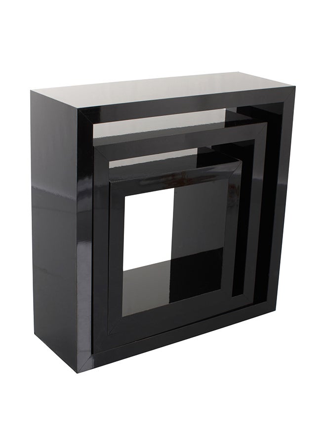 Home Box 3-Piece Nicole Cube Shelf Set Black  - Image 2