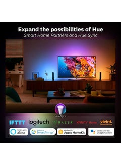 Philips Hue White And Color Ambiance Wireless Lighting 3rd Generation E27 Starter Kit Multicolour  - Image 5
