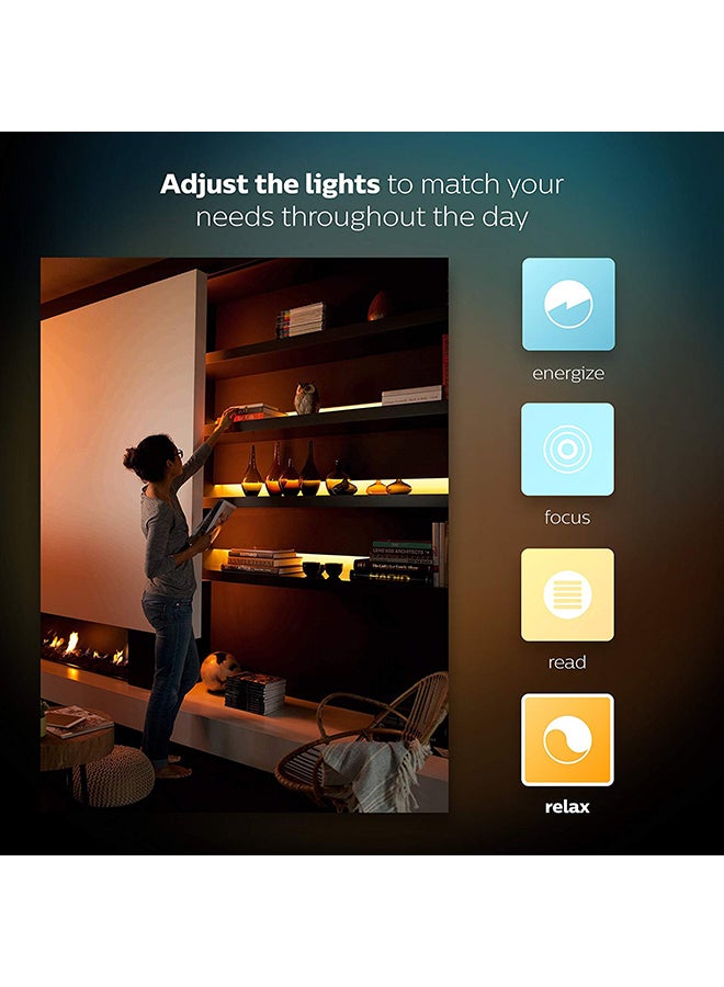 Philips - 1 Meter Hue Lightstrip Plus Dimmable LED Smart Light Extension Multicolour - Image 1