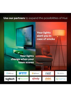 Philips 1 Meter Hue Lightstrip Plus Dimmable LED Smart Light Extension Multicolour  - Image 5