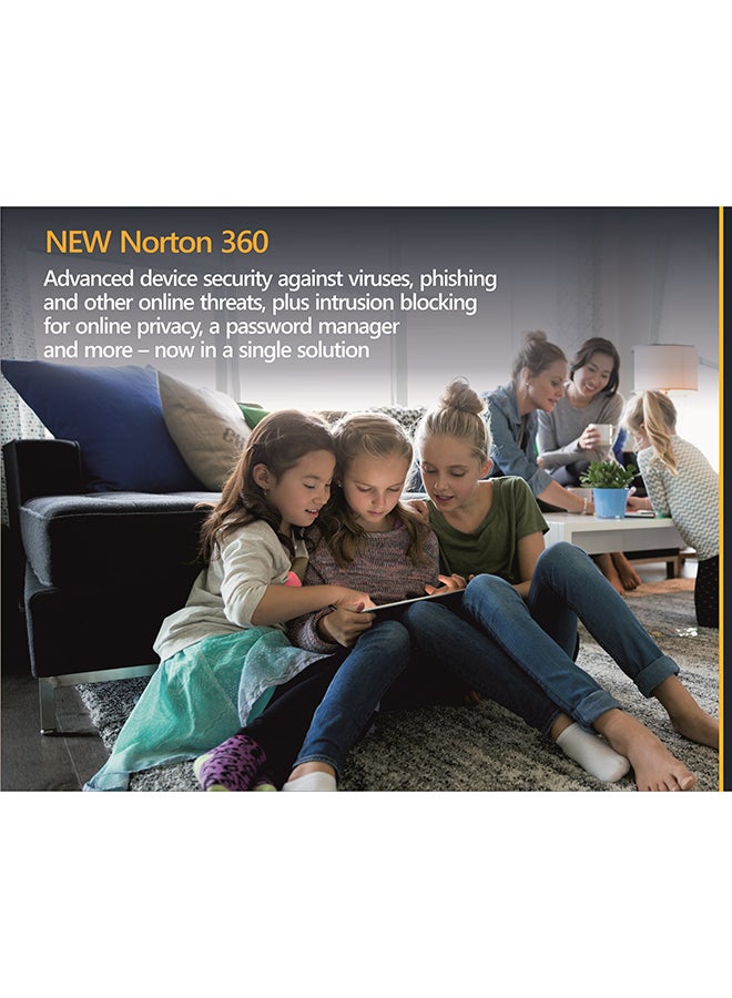 Norton - 360 Deluxe Internet Security, Antivirus And VPN - 3 Device Yellow - Image 1