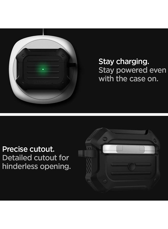 سبايجن حافظة متينة لسماعات أبل آيربودز برو أسود - Image 4