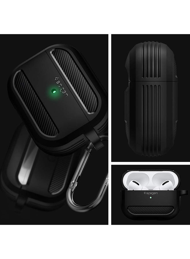 Spigen - Rugged Armor Case Cover For Apple AirPods Pro Matte Black - Image 1