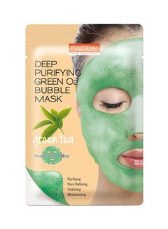 Purederm Deep Purifying Green  Bubble Mask 25grams  - Image 1