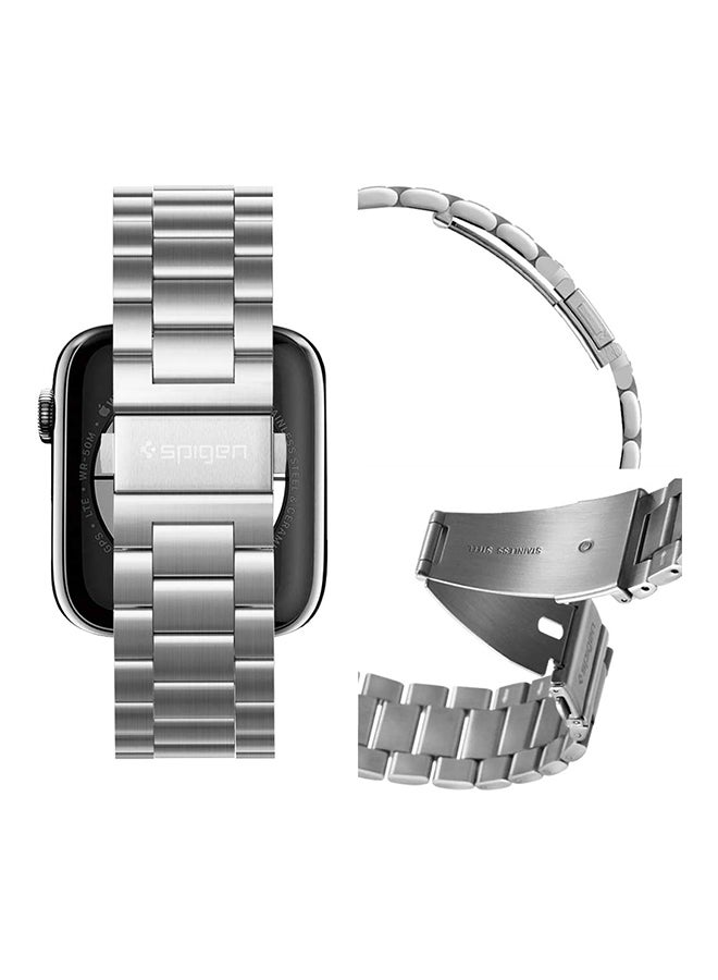 Spigen Modern Fit for Apple Watch Ultra 49mm, Series 8 / 7 (45mm), Series 6/SE2/SE/5/4 (44mm) and Series 3/2/1 (42mm) Silver  - Image 3