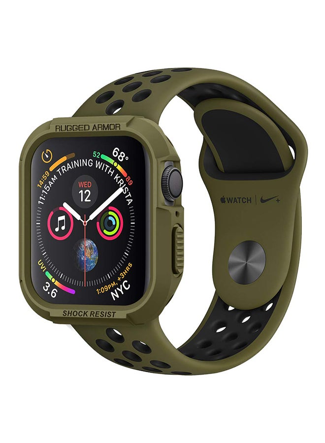 Spigen Rugged Armor Protector Apple Watch Series 8 / 7 (45mm) and Series 6/SE2/SE/5/4 (44mm) Case Cover Olive Green  - Image 1