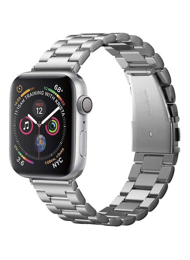 Spigen Modern Fit for Apple Watch Ultra 49mm, Series 8 / 7 (45mm), Series 6/SE2/SE/5/4 (44mm) and Series 3/2/1 (42mm) Silver  - Image 1