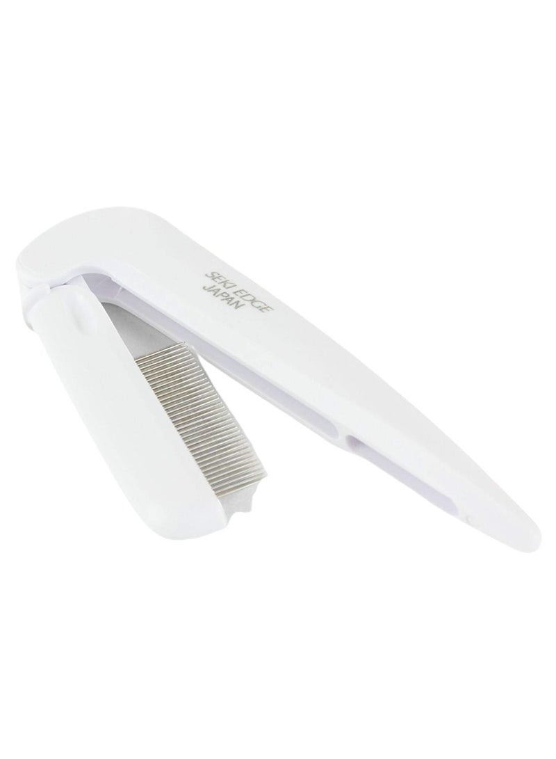 Seki Edge Folding Lash Pin Brow Comb White/Silver - Image 2