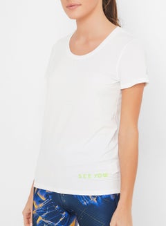 Reebok OSR SS Elevated Running T-Shirt White  - Image 1