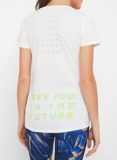 Reebok OSR SS Elevated Running T-Shirt White  - Image 3