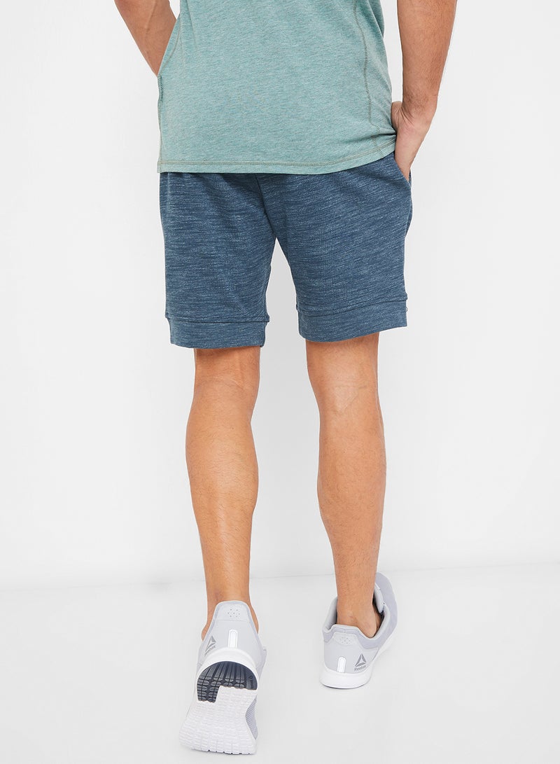 Reebok Training Essentials Marble Group Shorts Blue  - Image 3