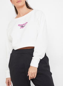 Reebok Classic V P Sweatshirt White/Pink/Black  - Image 1