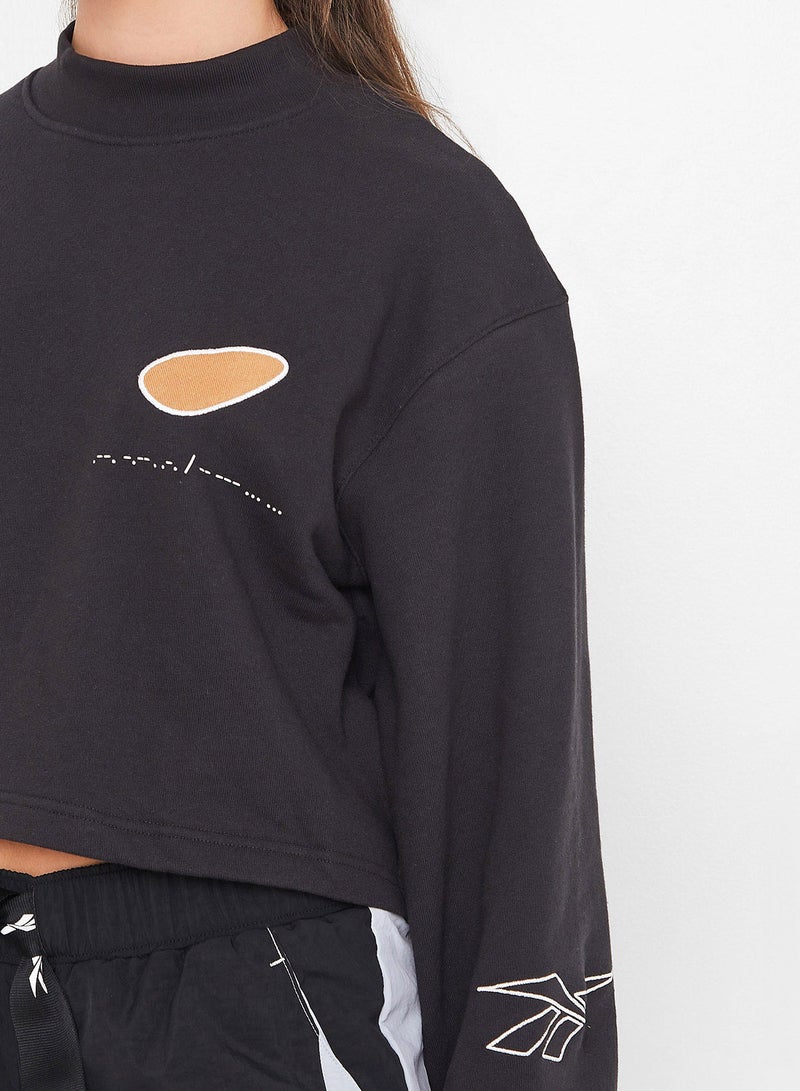 Reebok - RCPM Daytona Graphic Crew Sweatshirt Black - Image 1