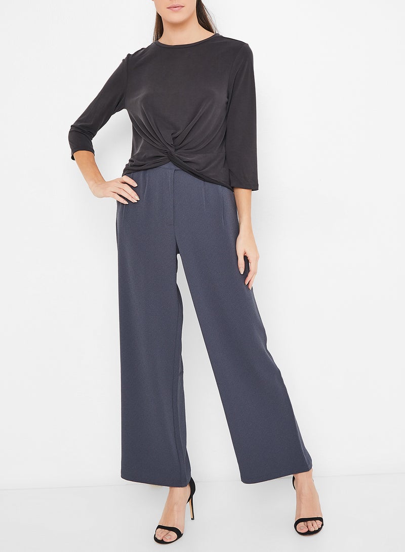 ONLY Twisted Knot Long Sleeve T-Shirt Black  - Image 2