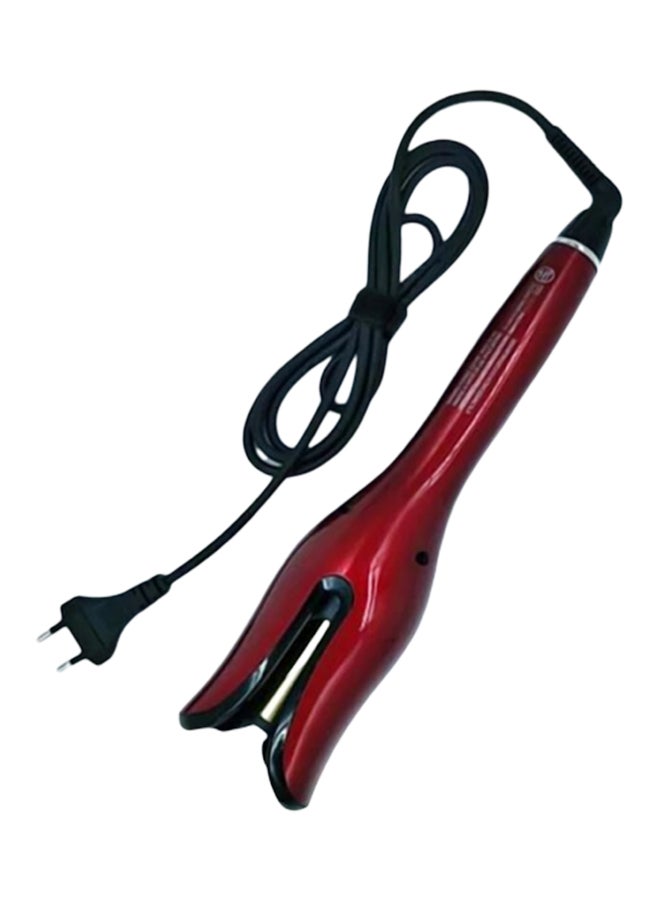 Multifunctional Automatic Spiral Rotating Hair Curler Red - Image 2