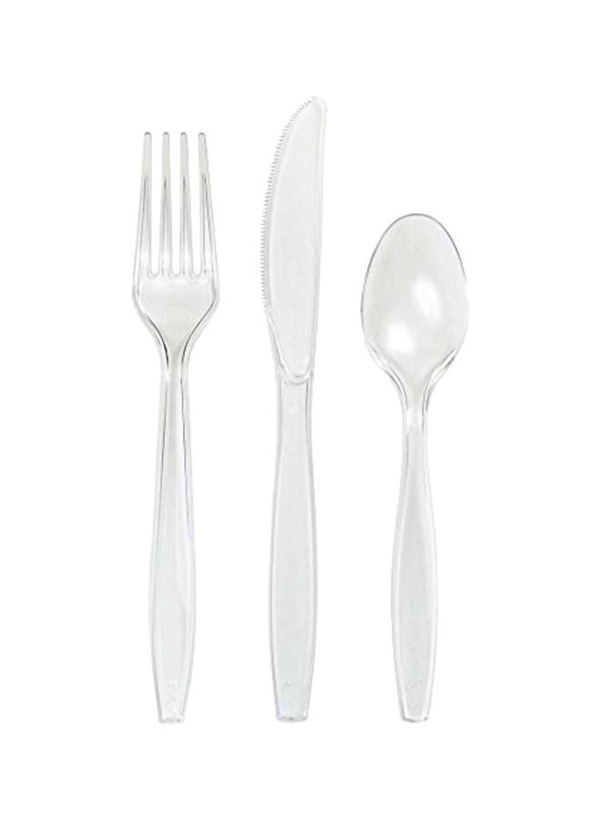CREATIVE CONVERTING 18-Piece Disposable Plastic Cutlery Set 810418  - Image 1