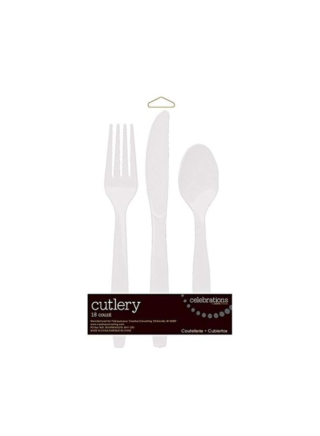 CREATIVE CONVERTING 18-Piece Disposable Plastic Cutlery Set 810418  - Image 2
