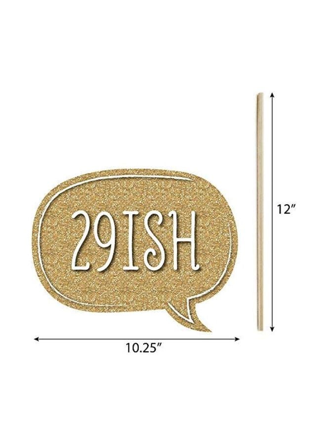 Big Dot of Happiness 20-Piece 30th Birthday Themed Photo Booth Props Set  - Image 4