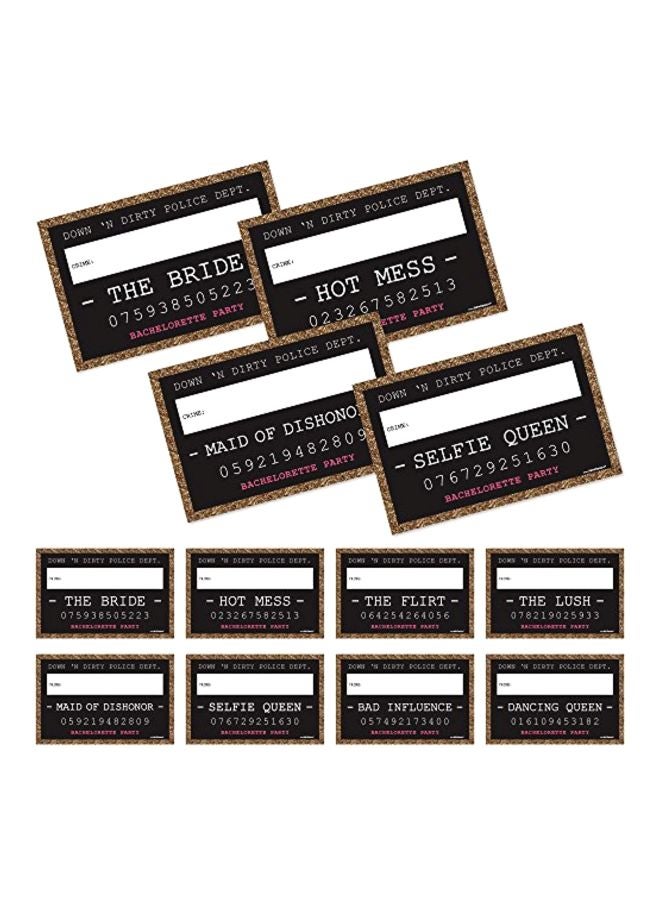 Big Dot of Happiness 20-Piece Bachelorette Mug Shot Photo Props Set  - Image 3