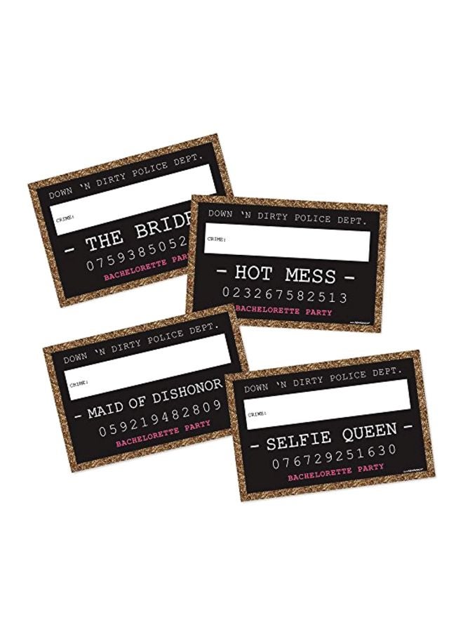Big Dot of Happiness 20-Piece Bachelorette Mug Shot Photo Props Set  - Image 2