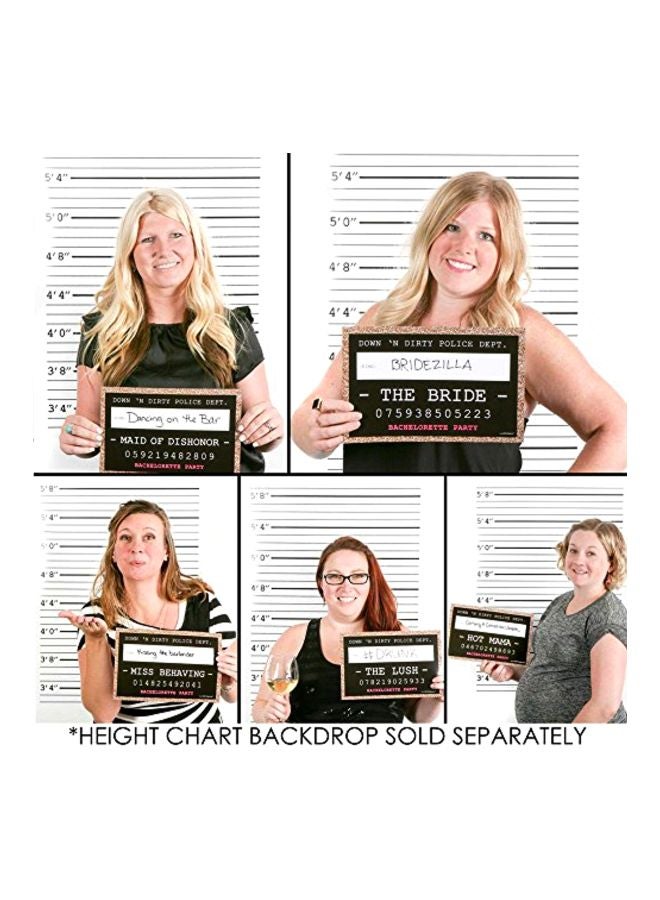 Big Dot of Happiness 20-Piece Bachelorette Mug Shot Photo Props Set  - Image 5