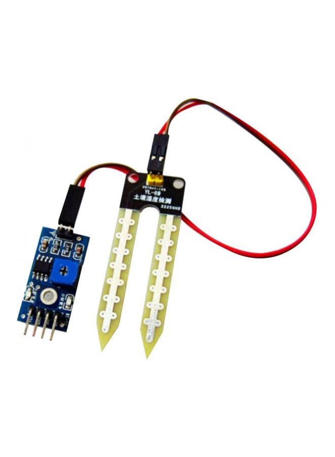 Generic Soil Moisture Hygrometer Detection Sensor Set Blue/Black/Red 