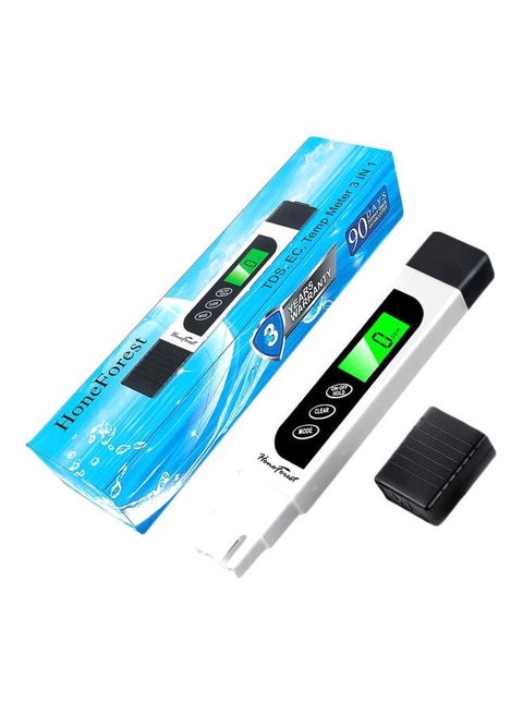 3-In-1 TDS Meter White/Black
