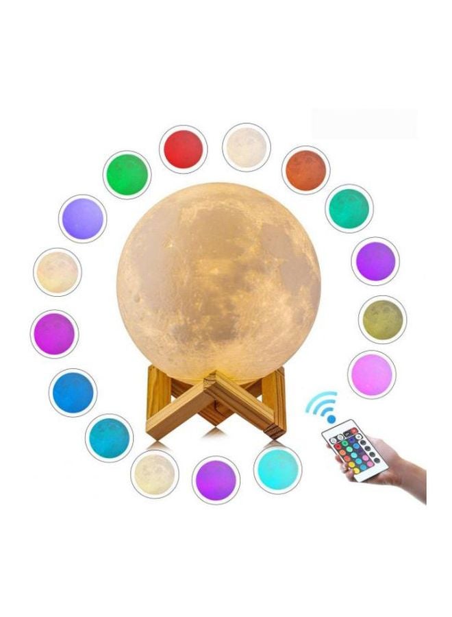 مصباح LED على شكل قمر ثلاثي الأبعاد متعدد الألوان - Image 2
