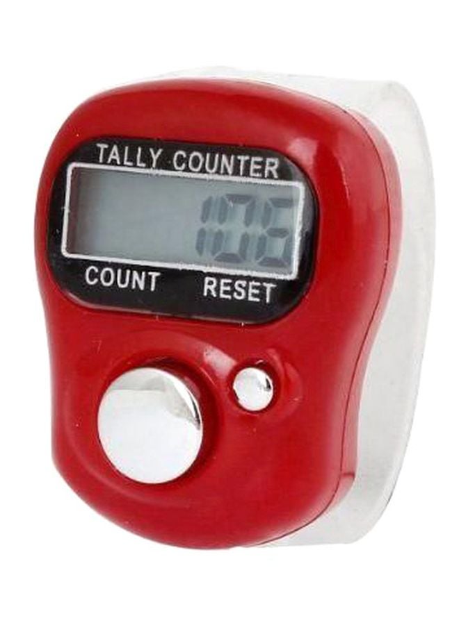 Tasbeeh Ring Tally Counter Red/White 