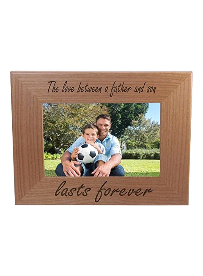 CustomGiftsNow Wooden Desktop Photo Frame Beige 8.8x6.8x1inch  - Image 1