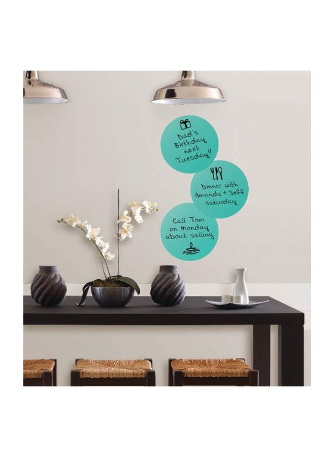 Wall Pops Calypso Dry Erase Dot Wall Decal Blue 10x0.5x15inch  - Image 2