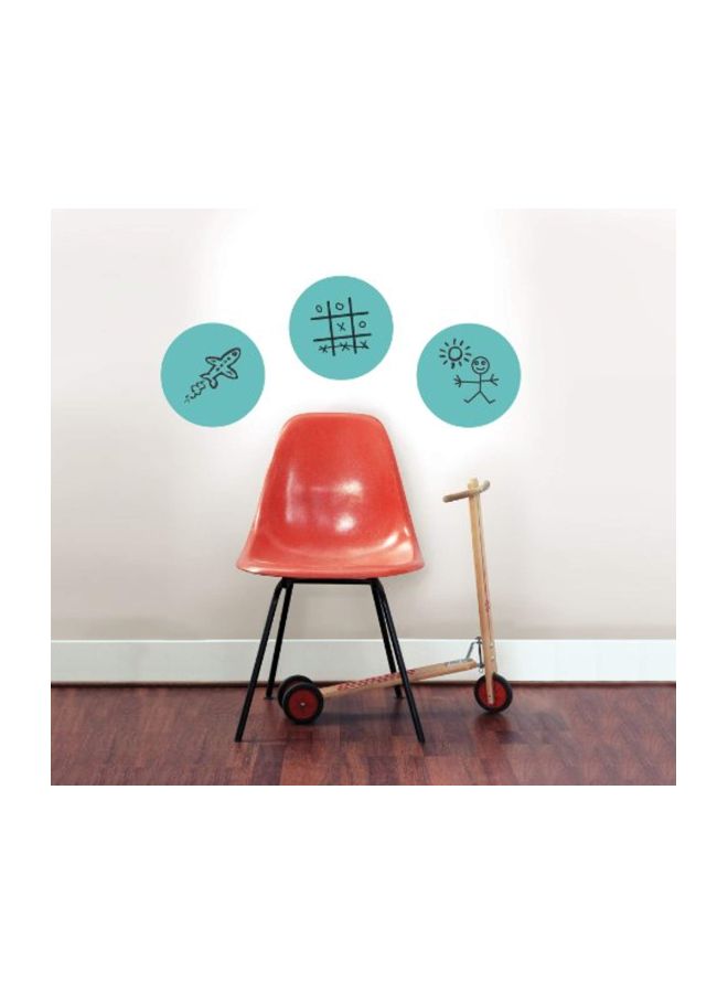 Wall Pops Calypso Dry Erase Dot Wall Decal Blue 10x0.5x15inch  - Image 3
