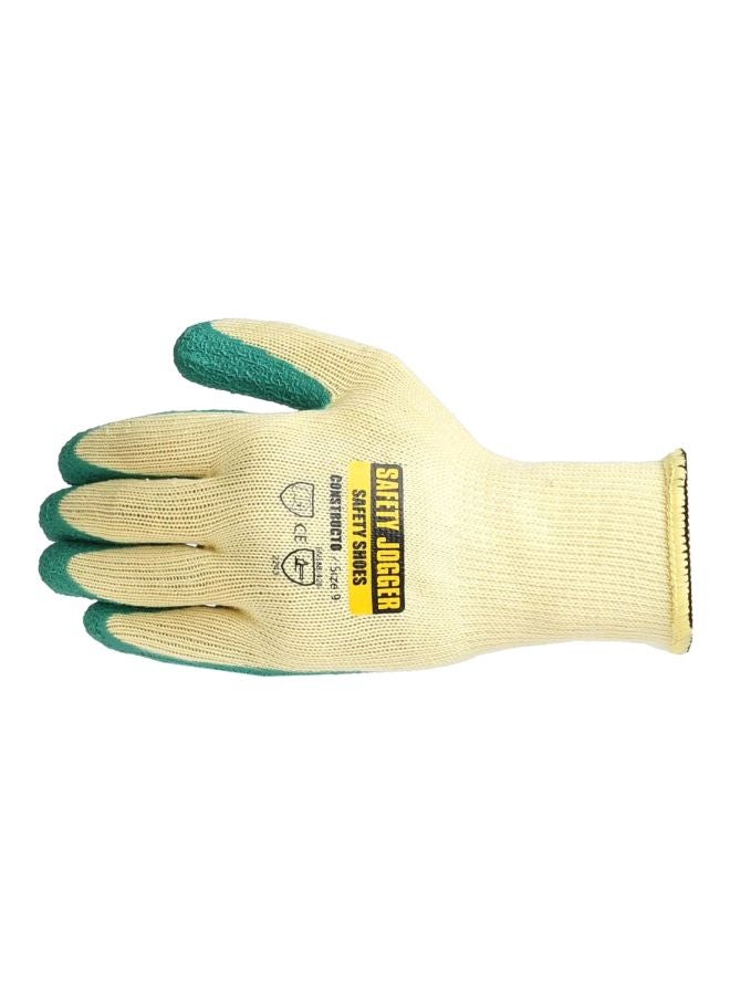 Fiber Glass Coating Safety Gloves Off White 9 UK 