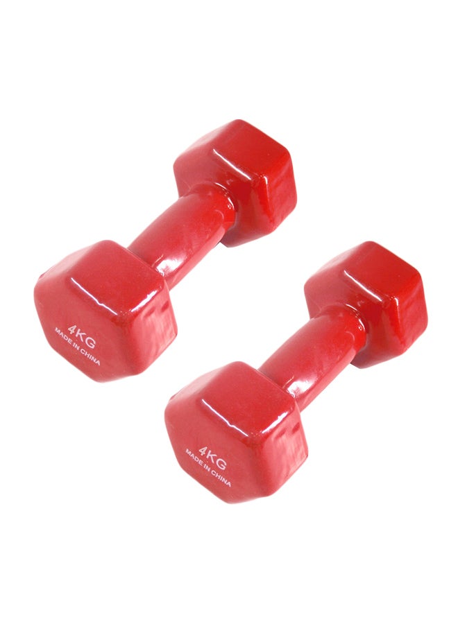 Generic Hexagonal Dumbbell Set 2 x 4kg 