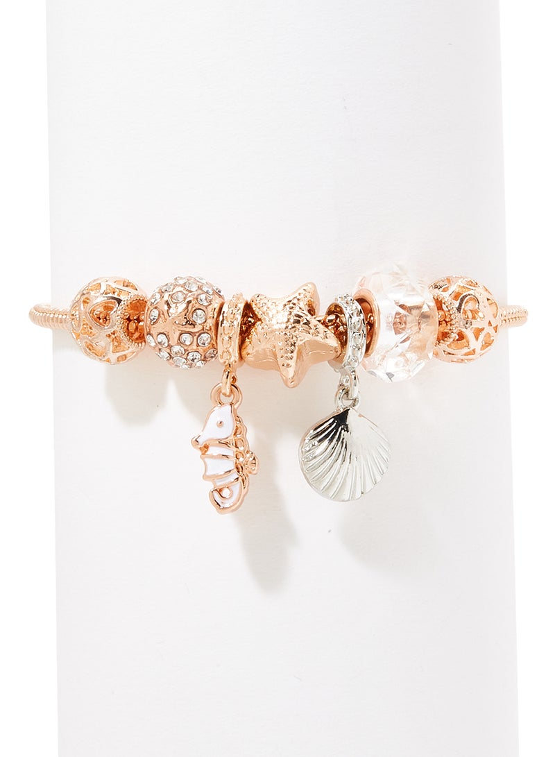 Set of 10 Interchangeable Charms Bracelet