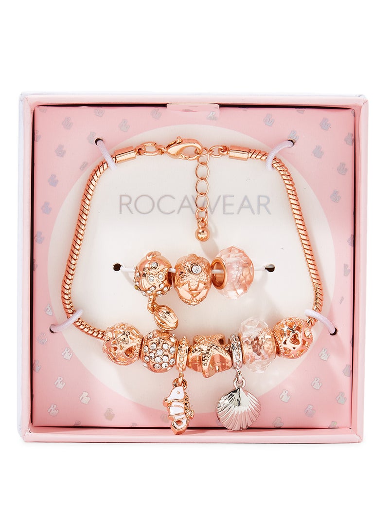 Set of 10 Interchangeable Charms Bracelet