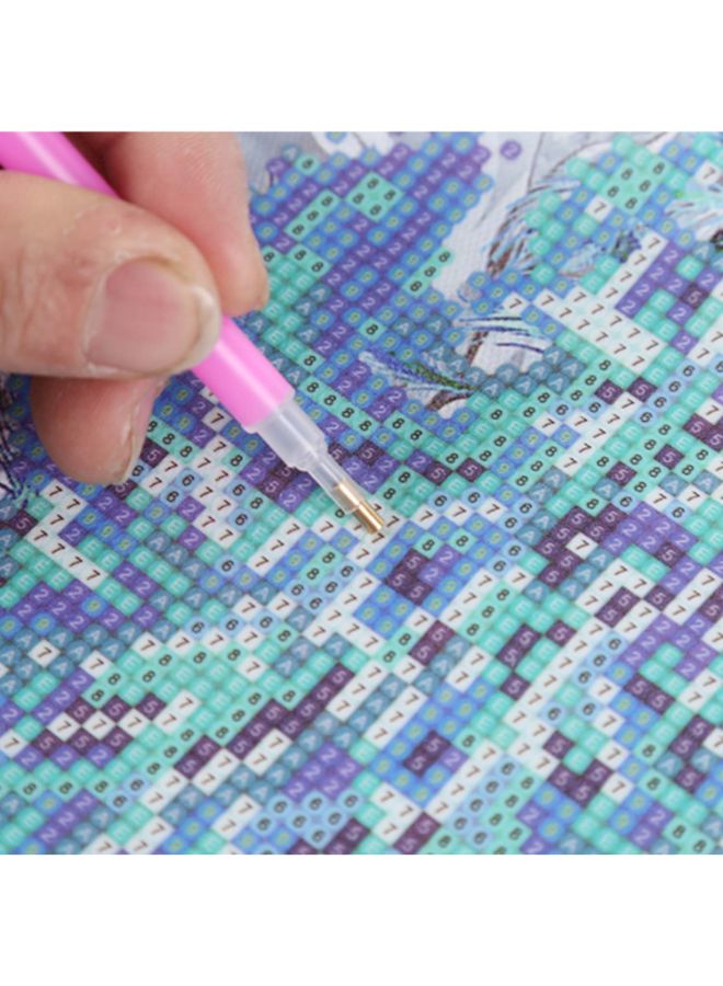 لوحة فنية ماسية لتزيين الحائط بتصميم قطة يمكن أن تصنعها بنفسك الأسود / الأزرق 30 x 25Ø³Ù†ØªÙŠÙ…ØªØ±  - Image 5