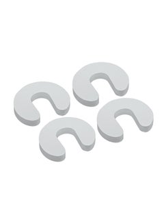 Home Box 4-Piece Door Stopper White 10centimeter  - Image 1