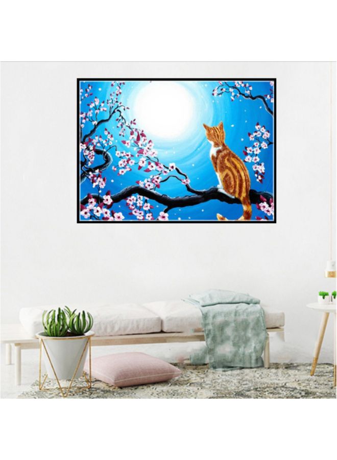 Generic DIY Cat Theme Diamond Painting For Wall Decoration Multicolour 30 x 40centimeter  - Image 3