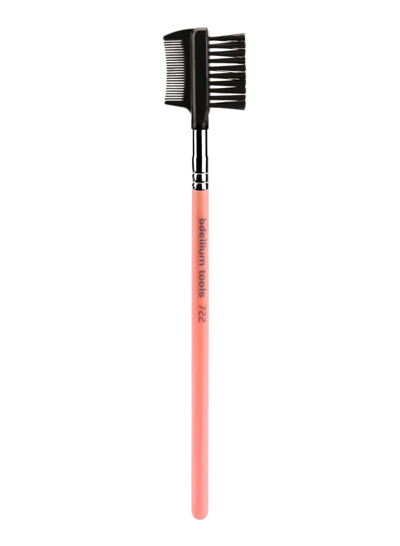 Bdellium Tools - Professional Makeup Brush And Comb Pink/Black - Image 1