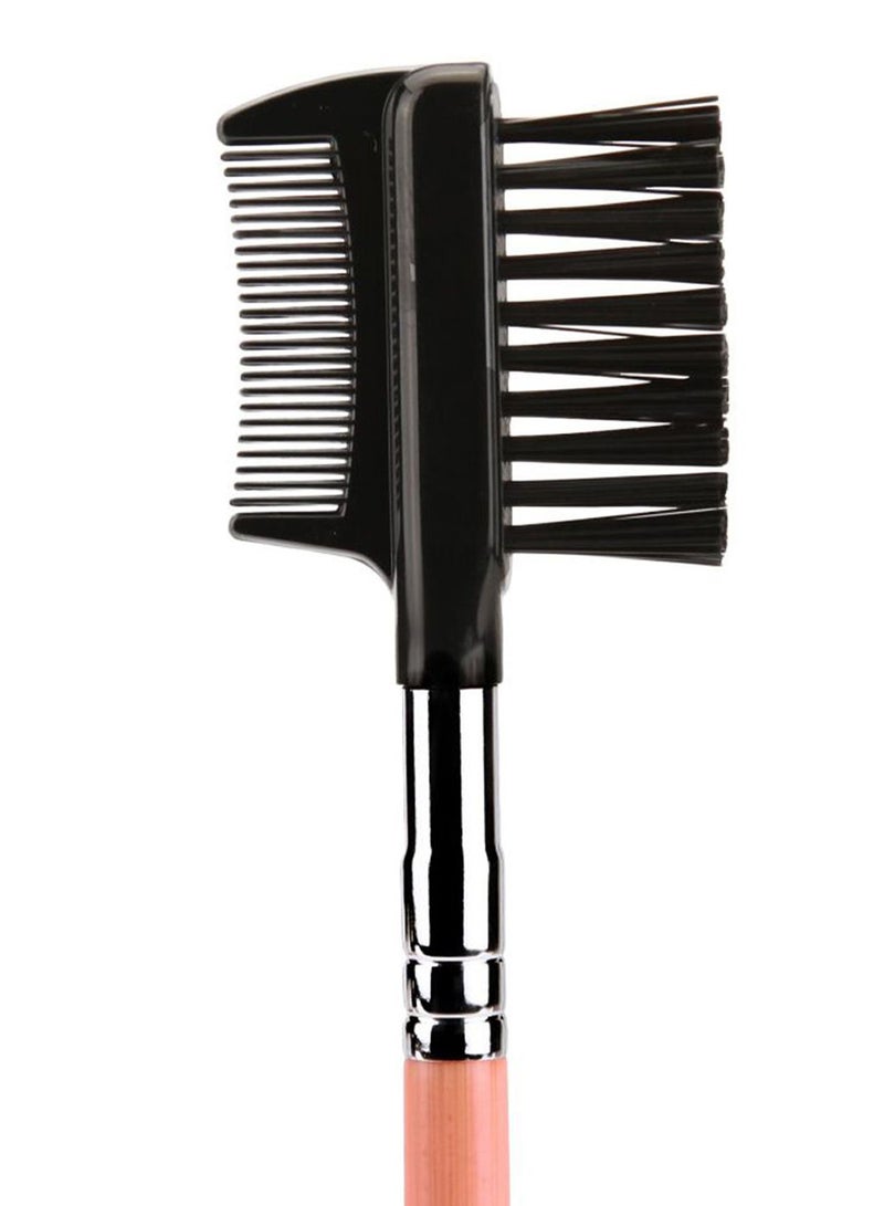 Bdellium Tools - Professional Makeup Brush And Comb Pink/Black - Image 1