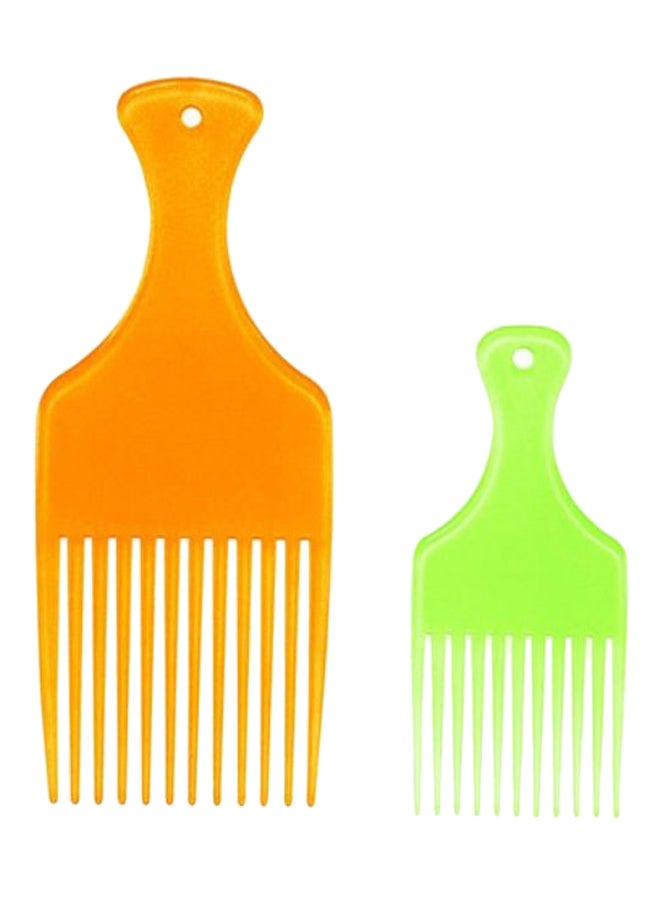 Cricket 2-Piece Ultraclean Hair Comb Set Orange/Green