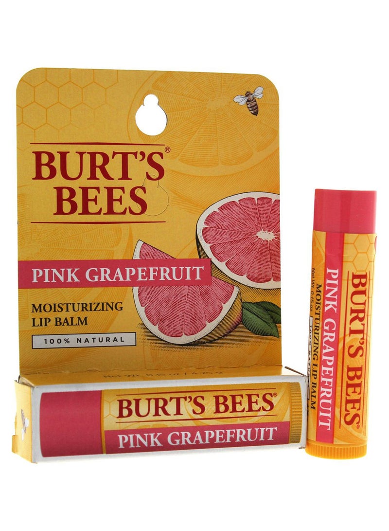 Burt's Bees Natural Moisturizing Lip Balm Pink