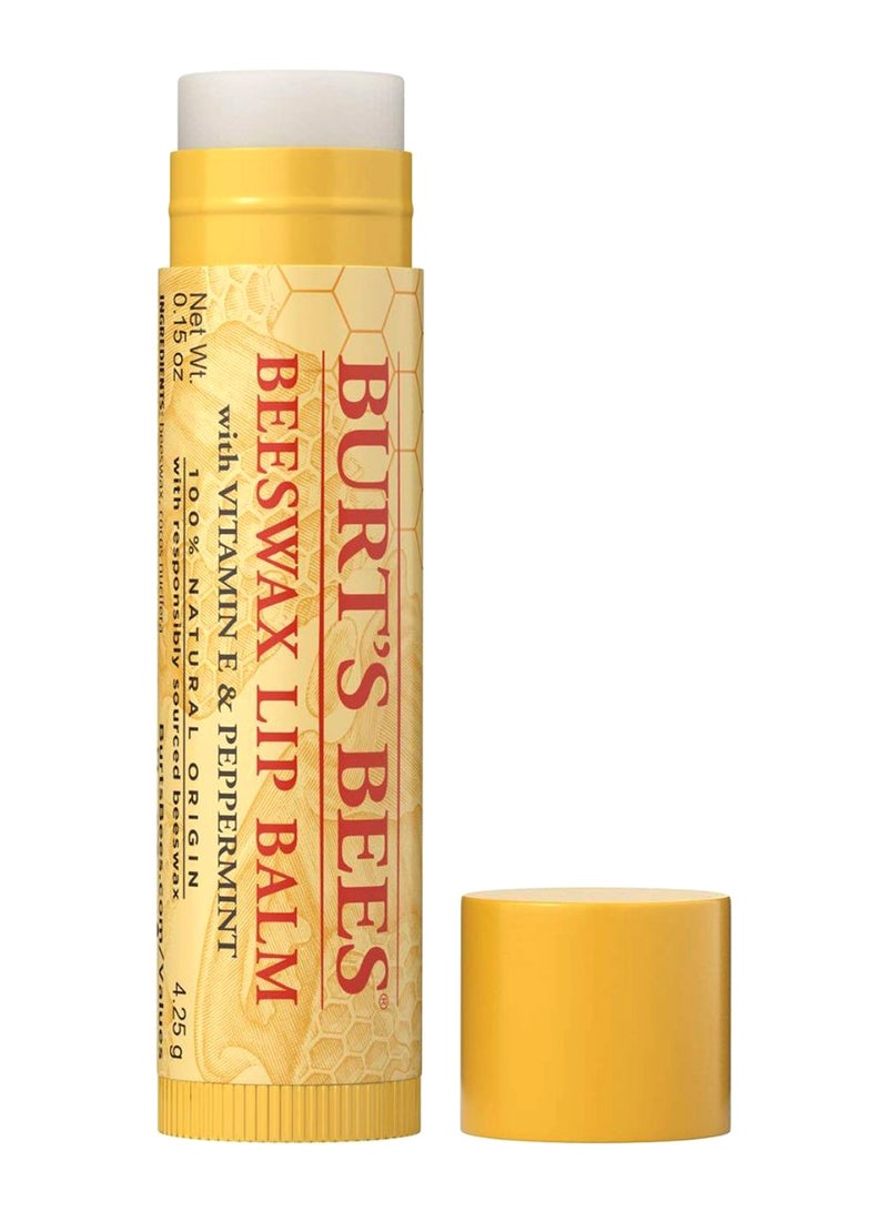 Burt's Bees Vitamin E And Peppermint Beeswax Lip Balm Clear - Image 2