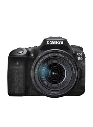 EOS 90D DSLR Camera، With EF-S 18-135mm IS USM Lens، 32.5 MP، APS-C sensor، 10 fps، Dual Pixel CMOS AF، Wi-Fi and Bluetooth، 4K، Vari-Angle Touchscreen، Great for Wildlife & Sports Photography - v1574396184/N32119172A_1